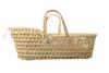 Imagen de Canastilla Mimbre Con Dos Asas, Protector, Colchon Y Cojin  26X40X19 Cm /