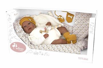 Imagen de Muñeca Reborn Arias 45 Cm Rafael C/Saco Portabebe