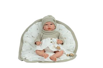 Imagen de Muñeca Reborn Arias 40 Cm Noa Beige C/Manta De Invierno