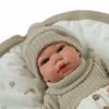 Imagen de Muñeca Reborn Arias 40 Cm Noa Beige C/Manta De Invierno