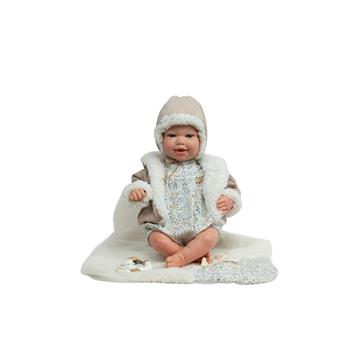 Imagen de Muñeca Reborn Arias 45 Cm Angel Azul C/Manta
