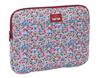 Imagen de FUNDA PARA PORTATIL 14'' "FLORES COIMBRA BURDEOS" 34X25X2 CM