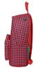 Imagen de MOCHILA GRANDE ORDENADOR "PATA DE GALLO CORAL" 31X41X16 CM