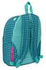Imagen de MOCHILA GRANDE ORDENADOR "PATA DE GALLO VERDE" 31X41X16 CM