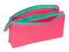 Imagen de PORTATODO TRIPLE NAIT NAIT "ROSA FLUOR" 22X12X3 CM