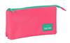 Imagen de PORTATODO TRIPLE NAIT NAIT "ROSA FLUOR" 22X12X3 CM