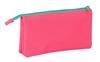 Imagen de PORTATODO TRIPLE NAIT NAIT "ROSA FLUOR" 22X12X3 CM