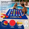 Imagen de Toalla Juego Conecta 4 en mochila y fichas impermeables, 100x100cm
