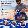 Imagen de Toalla Juego Conecta 4 en mochila y fichas impermeables, 100x100cm