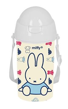 Imagen de Botella 500Ml Apertura Autom. Con Pajita Miffy "Buddy" 7,3x19,5x7,3 Cm