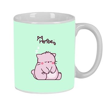 Imagen de Taza Grande Pembe "The Pink Cat" 8X9,5X8Cm