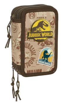 Imagen de Plumier Triple 37 Pcs Jurassic World 12,5X19,5X5,5Cm