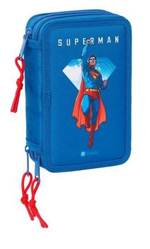 Imagen de Plumier Triple 37 Pcs Superman 12,5x19,5x5,5 Cm