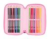 Imagen de Plumier Triple 37 Pcs Stitch "Chill" 12,5x19,5x5,5 Cm