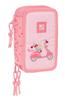 Imagen de Plumier Triple 37 Pcs Reciclado Moos "Passion" 12,5X19,5X5,5Cm