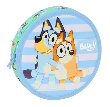 Imagen de Plumier Redondo 18 Pcs. Bluey "Sisters" 21x3,5 Cm
