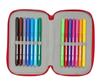 Imagen de Plumier Triple 37 Pcs Resistente Al Agua Sevilla Fc 12,5x19,5x5,5 Cm