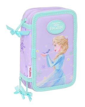 Imagen de Plumier Triple 37 Pcs Frozen "Spirit" 12,5x19,5x5,5 Cm