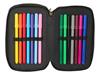 Imagen de Plumier Triple 37 Pcs Kappa "Dark" 12,5X19,5X5,5Cm