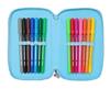 Imagen de Plumier Triple 37 Pcs Stitch "Happy" 12,5x19,5x5,5 Cm