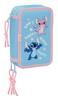 Imagen de Plumier Triple 37 Pcs Stitch "Happy" 12,5x19,5x5,5 Cm