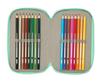 Imagen de Plumier Triple 37 Pcs Safta "Cuore" 12,5x19,5x5,5 Cm