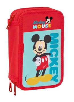 Imagen de Plumier Triple 37 Pcs Mickey Mouse 12,5X19,5X5,5Cm