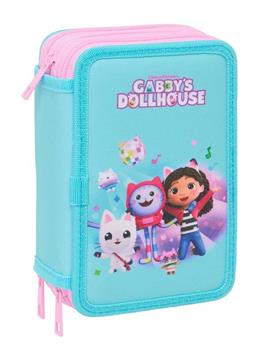 Imagen de Plumier Triple 37 Pcs Gabby'S Dollhouse 12,5X19,5X5,5Cm