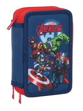Imagen de Plumier Triple 37 Pcs Avengers 12,5X19,5X5,5Cm