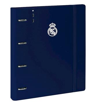 Imagen de CARPEBLOCK PP FOAM 4 ANILLAS 35MM CON RECAMBIO REAL MADRID 1ª EQUIP. 24/25 27X32X4 CM
