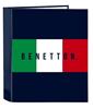 Imagen de Carpeta 4 Anillas 35Mm Lomo Ancho Benetton "Flag" 27X33X6Cm