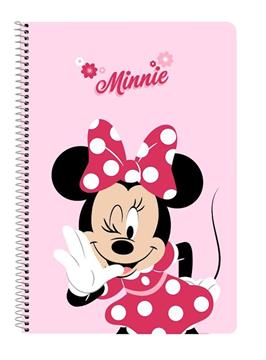 Imagen de Libreta Folio 80 H. Tapas Duras Minnie Mouse "Naive" 21,5X31X1Cm