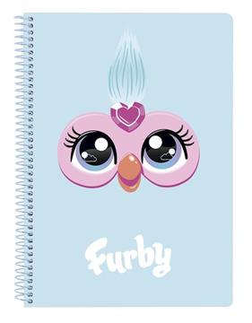 Imagen de Libreta Cuarto 80 H. Tapas Duras Furby 15,5x22x1 Cm