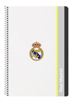 Imagen de Libreta Folio 80 H. Tapas Duras 1Diseño Real Madrid Equip. 25/26 21,5x31x1 Cm