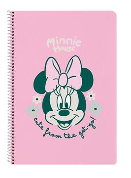Imagen de Libreta Folio 80 H. Tapas Duras Minnie Mouse "Minty" 21,5X31X1Cm