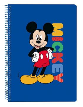 Imagen de Libreta Cuarto 80 H. Tapas Duras Mickey Mouse "Today" 15,5X22X1Cm