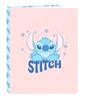 Imagen de Carpeta Folio 4 Anillas Mixtas Stitch "Ohana" 26,5X33X4Cm