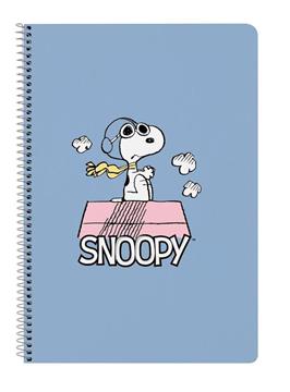 Imagen de Libreta Folio 80 H. Tapas Duras 1Diseño Snoopy 21,5X31X1Cm