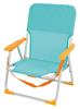 Imagen de Silla playa aluminio fija aguamarina con asas para transportar 71x54x59 cm, 24 cm altura asiento