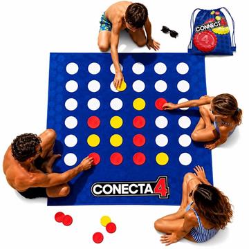 Imagen de Toalla Juego Conecta 4 en mochila y fichas impermeables, 100x100cm