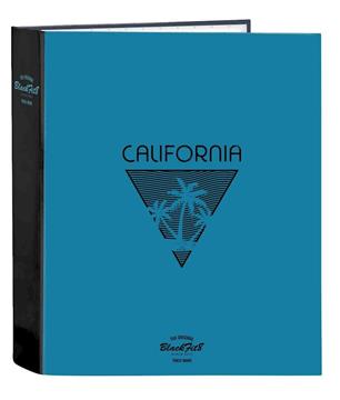 Imagen de Carpeta F. 4 Anillas 35Mm Lomo Ancho Blackfit8 "California" 27X33X6Cm