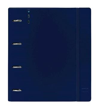 Imagen de CARPEBLOCK PP FOAM 4 ANILLAS 35MM CON RECAMBIO SAFTA "DARK BLUE" 27X32X4 CM