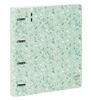 Imagen de CARPEBLOCK PP FOAM 4 ANILLAS 35MM CON RECAMBIO SAFTA "LIGHT GREEN FLOWERS" 27X32X4 CM