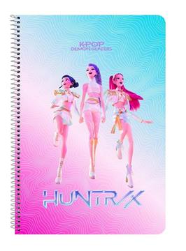 Imagen de Libreta Folio 80 H. Tapas Duras K-Pop Demon Hunters - Stationery 21,5X31X1Cm