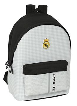 Imagen de MOCHILA DOBLE PARA PORTATIL 15,6" CON USB REAL MADRID 1ª EQUIP. 24/25 31X44X18 CM