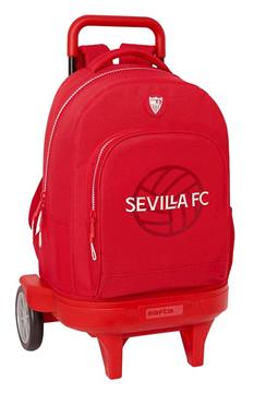 Imagen de MOCHILA GRANDE CON RUEDAS COMPACT EVOL. EXT. SEVILLA FC 33X45X22 CM