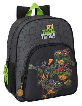 Imagen de MOCHILA JUNIOR ADAPTABLE A CARRO TORTUGAS NINJA 32X38X12 CM