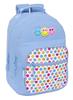 Imagen de Mochila Doble Adapt.Carro Reciclado Smiley World "Joyful" 32X42X15Cm
