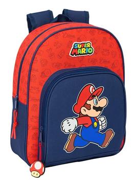 Imagen de Mochila Infantil Adaptable a Carro Super Mario "Trick" 28X34X10Cm