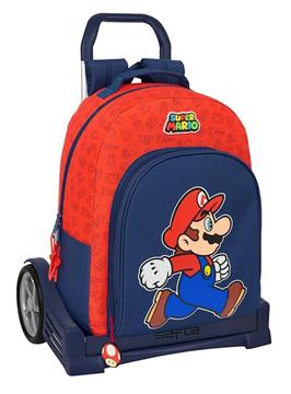 Imagen de Mochila con Carro Evolution Super Mario "Trick" 32X42X15Cm